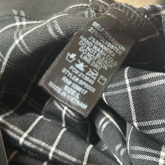 Shinestar women’s flare plaid pants size L - Picture 6 of 6